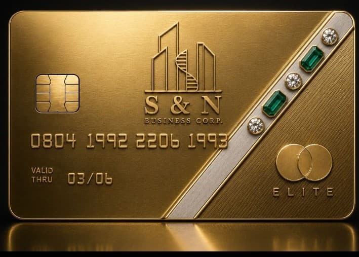 Tarjeta Oro Diamante y Esmeraldas